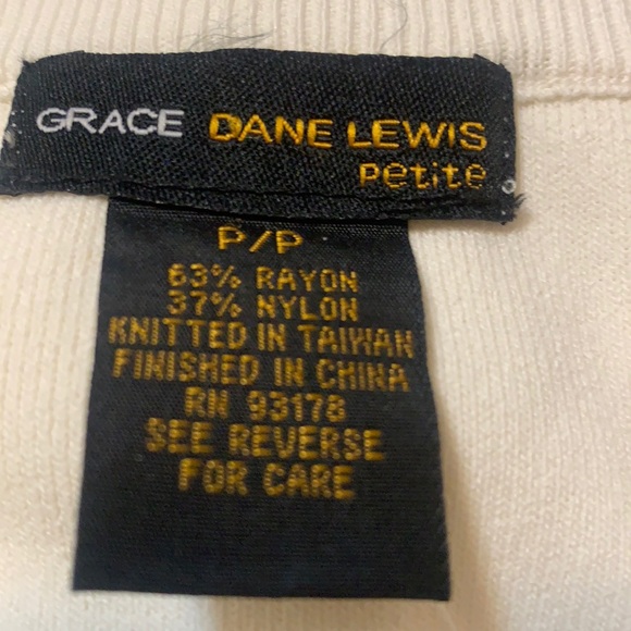 GRACE DANE LEWIS PETITE KNIT SKIRT PEARLS HEMLINE - Picture 4 of 12